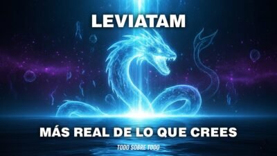 Representacion artistica del Leviatan como monstruo marino biblico