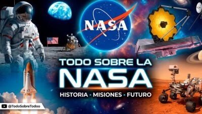 Cohete de la NASA en lanzamiento, simbolo de la carrera espacial y la exploracion del cosmos