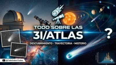 Imagen telescopica del cometa interestelar 3I/ATLAS en el sistema solar