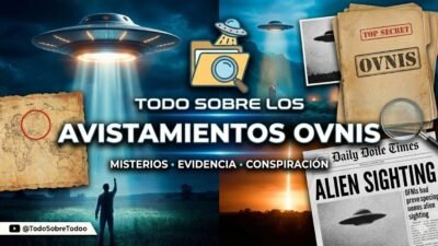 Objeto volador no identificado sobre cielo nocturno, iconografia del fenomeno OVNI y UAP