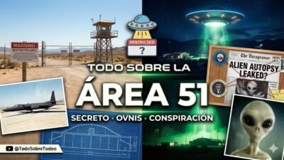 Imagen editorial de la entrada a la base militar Area 51 en Nevada.