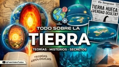 Representacion editorial del planeta Tierra entre geologia, atmosfera y debates sobre su forma y origen