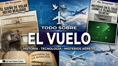 Aeronave en ascenso como simbolo de aerodinamica, historia tecnica y deseo humano de elevarse