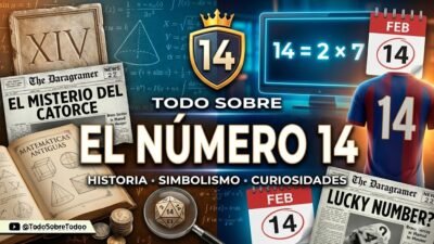 Composición gráfica sobre el simbolismo del número 14.