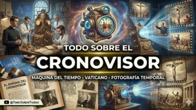 Representacion artistica del supuesto Cronovisor, maquina del tiempo atribuida al Vaticano