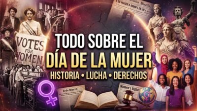 Ilustracion editorial sobre el Dia Internacional de la Mujer, la diversidad femenina y la lucha por la igualdad.